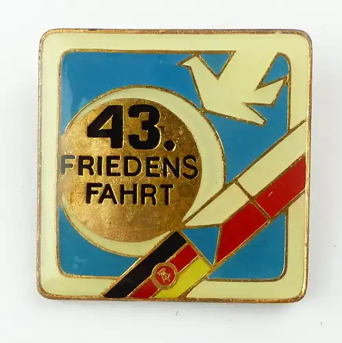 #e7961 DDR Abzeichen: 43. Friedensfahrt bronzefarben