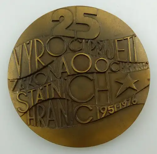 Tschechische Medaille : Die Grenzen des Sozialismus sind unterschiedsl Orden3338