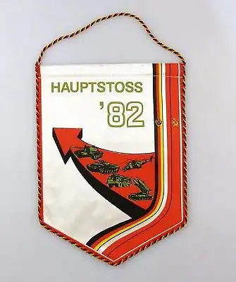 #e8120 Original alter Wimpel Hauptstoss 1982 Klassenbrüder - Waffenbrüder DDR