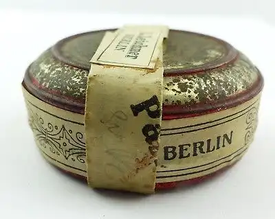 #e8271 Alte Blechdose Leichners Fettpuder L. Leichner Berlin Theater Parfümerie