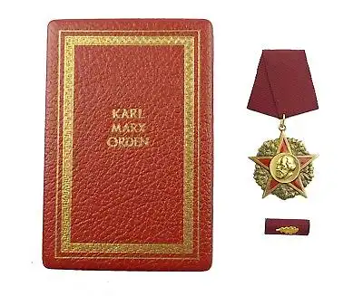 #e8320 Original alter Karl-Marx-Orden 900 Gold mit Etui