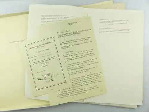 #e8419 Seltene Mappe Eröffnung der Akademie der pädagogischen Wissenschaften DDR