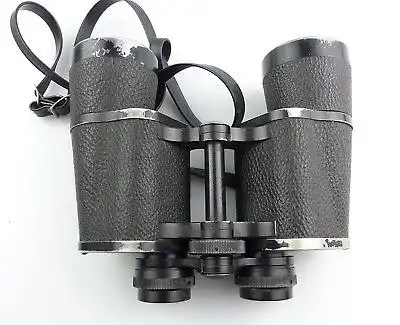 #e8520 Carl Zeiss Jena Fernglas Pentekarem 15x50 schwarz mit Trageriemen