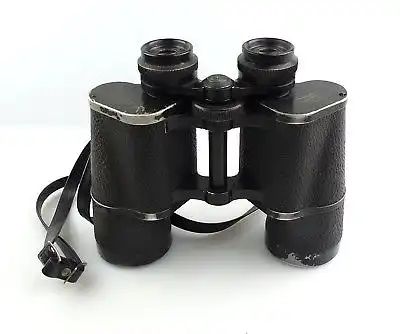 #e8520 Carl Zeiss Jena Fernglas Pentekarem 15x50 schwarz mit Trageriemen