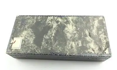 #e8499 6 alte versilberte Esslöffel im Etui / SAM 90er Silberauflage