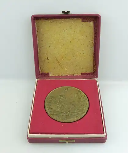 #e8471 Alte Medaille mit Etui Sinde Lap 34