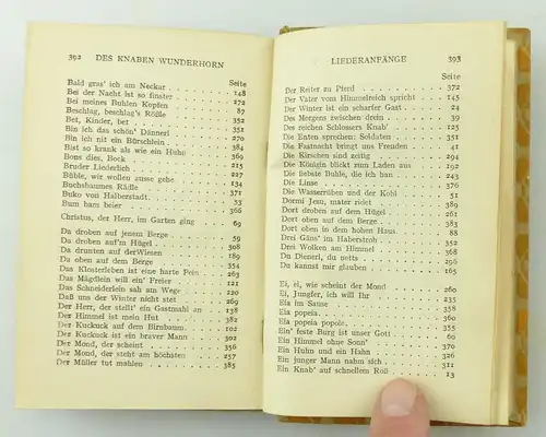 #e8854 Minibuch: "Des Knaben Wunderhorn" Neuauflage von Ernst Guggenheim