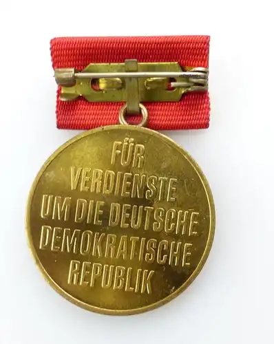 #e8997 DDR Medaille 40. Jahrestag der Gründung der DDR Nr. 316 goldfarben