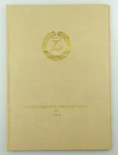 E9168 Nachlass Oberstudienrat Dr. Päd. Hans-Joachim Laabs Urkunde für VVO Gold