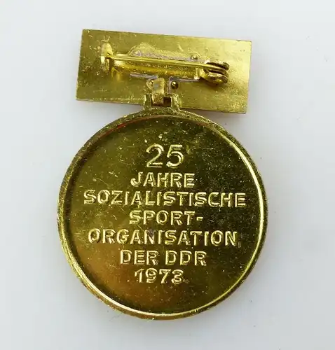 e9156 DTSB Medaille 25 Jahre Sozialistische Sportorganisation der DDR 1978