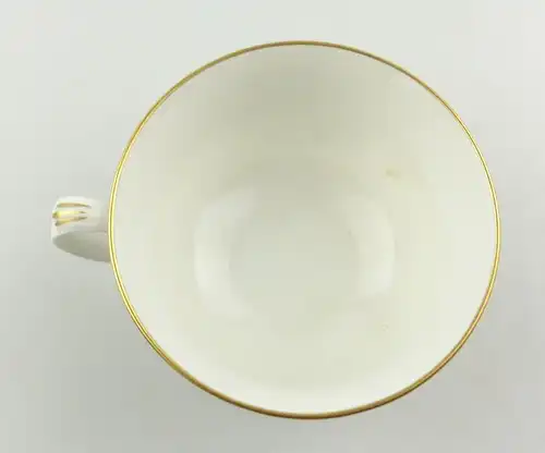 E9233 Meissen Tasse 1. Wahl mit Goldrand und Blumen