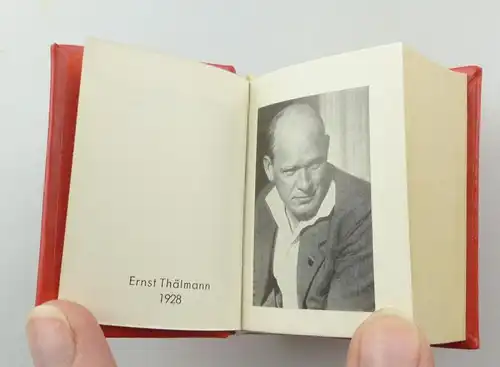 e9211 Minibuch: Ernst Thälmann Vorbild der Jugend 1976 Johannes R. Becher