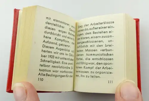 e9211 Minibuch: Ernst Thälmann Vorbild der Jugend 1976 Johannes R. Becher
