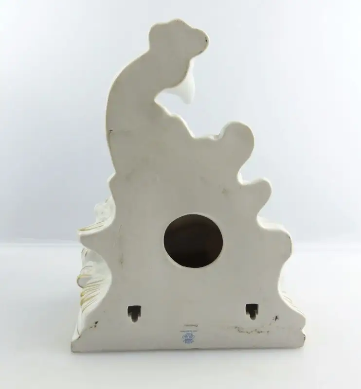 #e5219 PMP Porzellan Manufaktur Plaue Schierholz Wand Konsole mit Putto 6