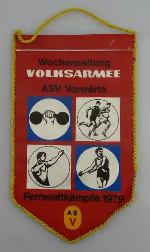 Wimpel: Wochenzeitung Volksarmee ASV Vorwärts Fernwettkämpfe 1979, Orden1930
