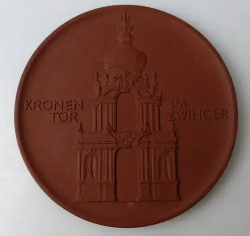 Meissen Medaille: Kronentor im Zwinger VEB Staatl. Porzellanmanufaktu, Orden1431