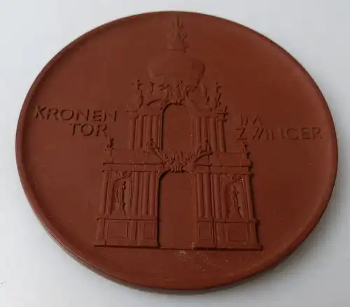 Meissen Medaille: Kronentor im Zwinger VEB Staatl. Porzellanmanufaktu, Orden1431