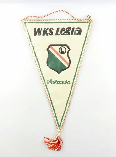 #e6372 Original alter Wimpel Warszawa WKS Legia Polen Fußball