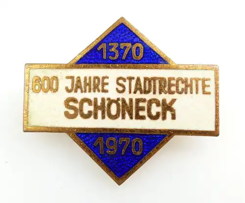 #e2619 Abzeichen 600 Jahre Stadtrechte Schöneck DDR 1370-1970