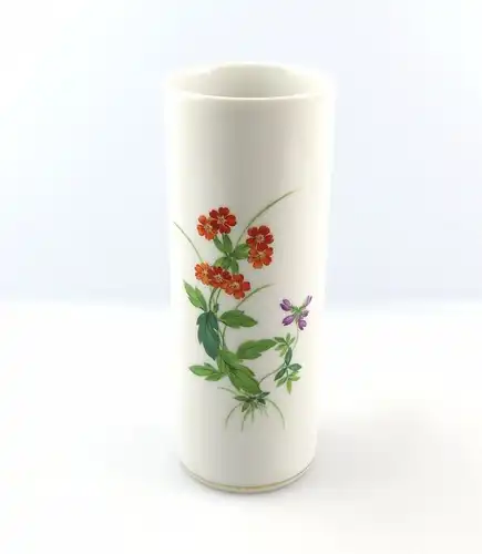 #e6003 Wunderschöne Meissen Vase 1. Wahl mit Blumen um 1980
