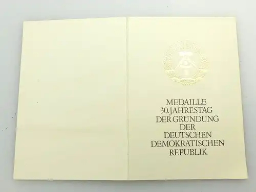#e2983 Nachlass: Urkunde für Medaille 20 Jahre treue Dienste+Abzeichen DVfL 1981