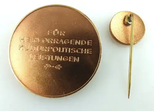 Medaille & Anstecknadel in Bronze im Etui - Johannes R. Becher e1101