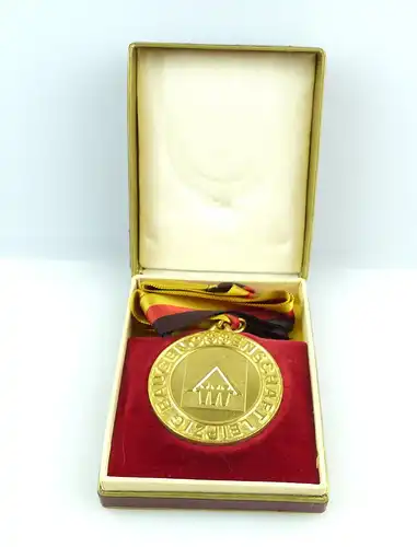 #e3380 Medaille Sieger Sportfest unserer Wohnanlage, Baugenossenschaft Leipzig