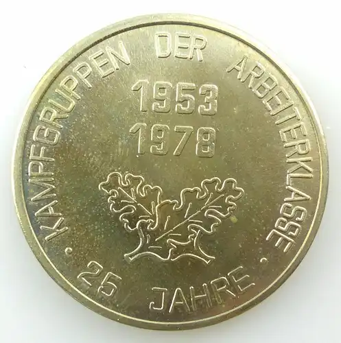 #e5595 Medaille 25 Jahre Kampfgruppen der Arbeiterklasse 1953-1978 DDR
