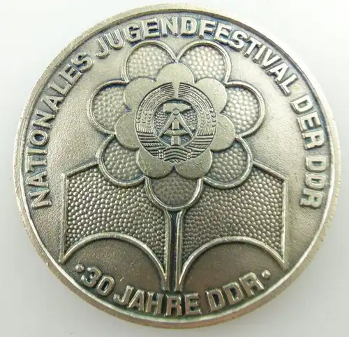 Medaille: Nationales Jugendfestival der DDR 30 Jahre DDR e1424