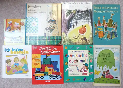 8 Kinderbücher: z.B. Basteln fürs Kinderzimmer etc. e1071