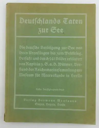 Buch: 8. Band der Montanusbücher, Deutschlands Taten zur See, Nautik e757