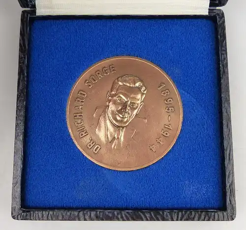 Medaille Dr. Richard Sorge 1895-1944 bronzefarben Orden1381