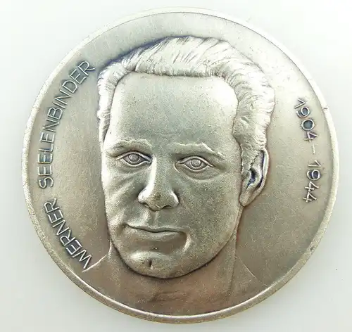 Medaille: Werner Seelenbinder 1904 - 1944 VEB BKW Jugend Lübbenau FDJ - GO e1414