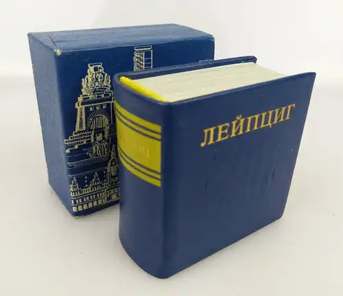 Minibuch: Leipzig auf russisch mit passendem Steckeinband bu0843