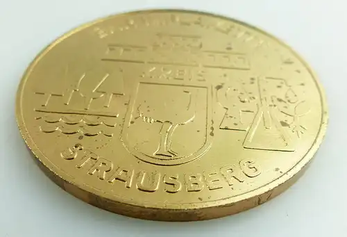 Medaille im Etui: Ehrenplakette Kreis Strausberg  e1409