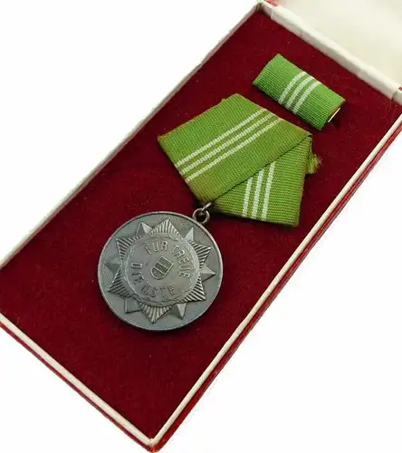 #e6969 Medaille treue Dienste in den bewaffneten Organen des MdI & Urkunde 1963