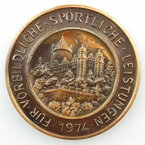 #e5938 Medaille für vorbildliche sportliche Leistungen 1974 DDR