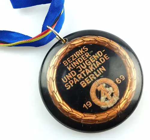 #e5548 DDR Medaille Bezirks Kinder- und Jugendspartakiade Berlin 1969