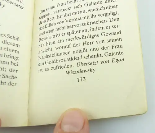 #e2921 Minibuch: Italienische Liebesgeschichten 1. Auflage Leipzig 1981