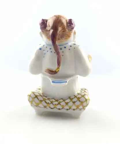 #e5117 Seltene Wallendorf Figur Porzellan sitzender Chinese Handarbeit