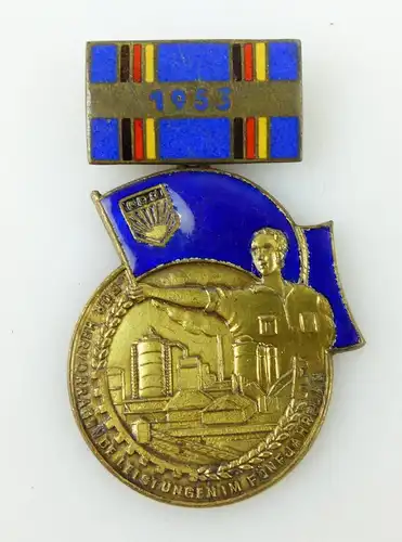 Medaille: 1953 Für hervorragende Leistungen Nr. 01296 Fünjahrplan FDJ e1750