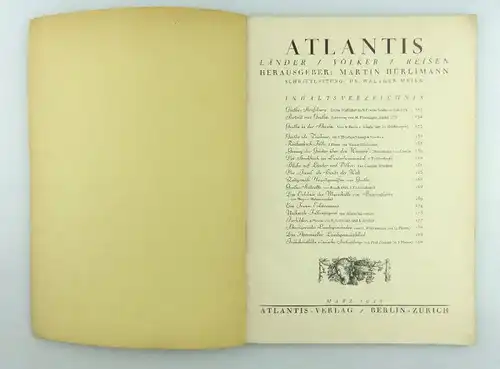 Atlantis - Länder Völker Reisen Heft 3 März 1932 e1046