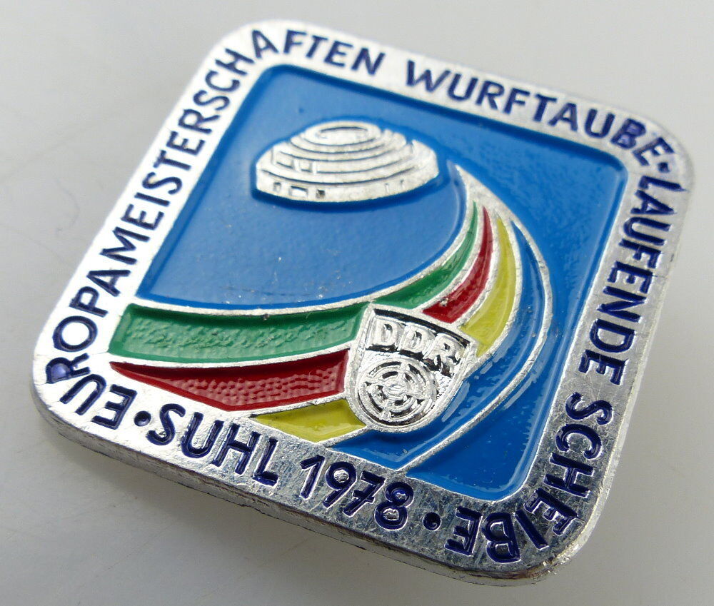 Abzeichen Europameisterschaften Wurftaube Suhl 1978 38 