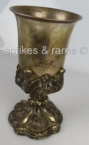 Pokal 13 Lot (Ag) Silber verliehen an Kommandanten Immanuel Schaufuss 1867 gewid