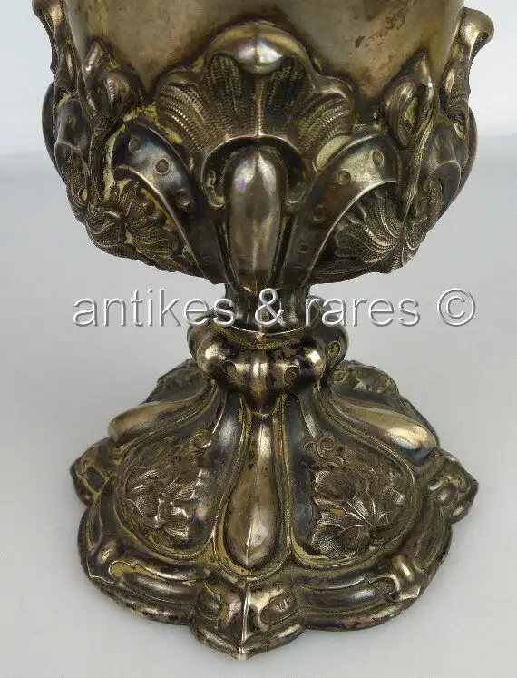 Pokal 13 Lot (Ag) Silber verliehen an Kommandanten Immanuel Schaufuss 1867 gewid 5