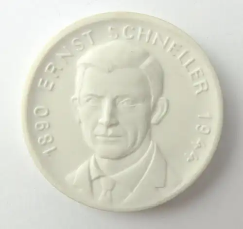#e6310 Original alte Meissen Medaille: Ernst Schneller Ehrenplakette GST 1975