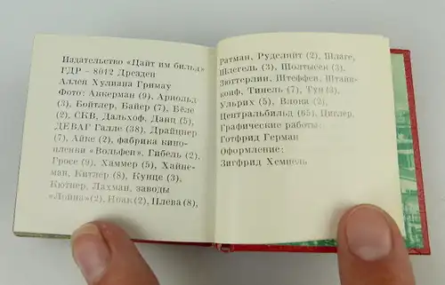 Minibuch Bezirk Halle auf russisch mit vielen farbigen Abbildungen bu0827