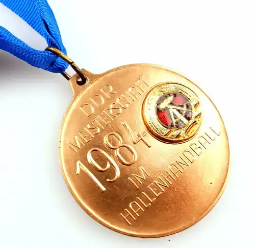 #e5536 DDR Medaille in Bronze Meisterschaft im Hallenhandball 1984 DHV