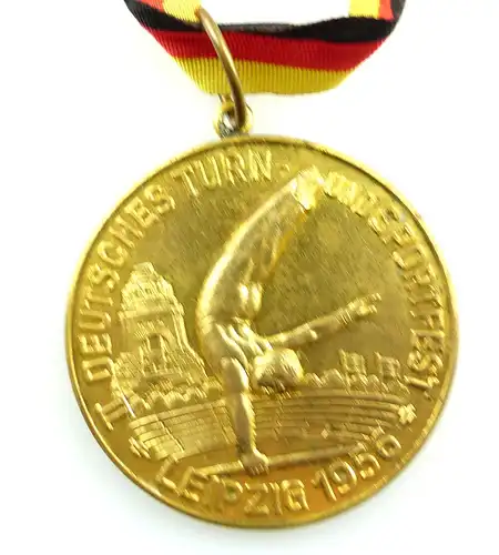 #e4140 Medaille Sieger II. Deutsches Turn- und Sportfest Leipzig 1956