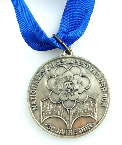 #e4137 DDR Medaille Nationales Jugendfestival der DDR 30 Jahre DDR FDGB